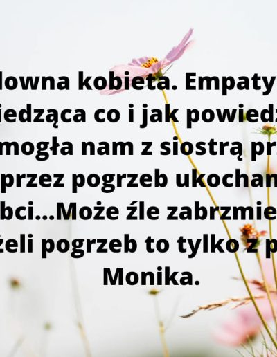 pogrzeb świecki monika sawicka kacprzak